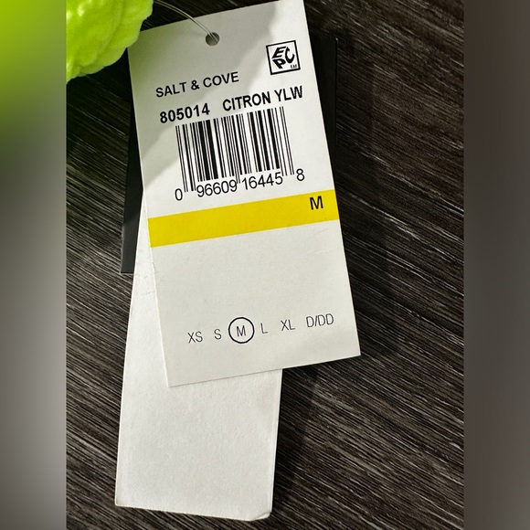 NWT Citron Yellow One Shoulder Bikini Top - Picture 10 of 12